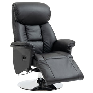 English Elm Homcom Manual Recliner Chair With 360° Swivel, Adjustable Footrest & Padded Arms For Ultimate Comfort W2225P217435