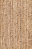 Unique Loom Braided Jute Trellis Hand Braided Solid Rug Natural, Natural 5' 1" x 8' 0"