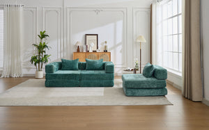English Elm Compression Sofa - Versatile Chenille Convertible Floor Bed, No Assembly, Perfect For Small Spaces! W3723S00017