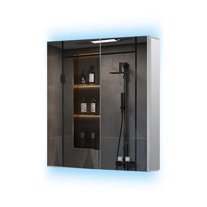 English Elm Corsica Aluminum Led Medicine Cabinet with Defogger Soft Close Doors Bathroom Mirror B2731P477800