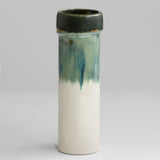 Folded Vase Cascade Sage 11915 Cyan Design