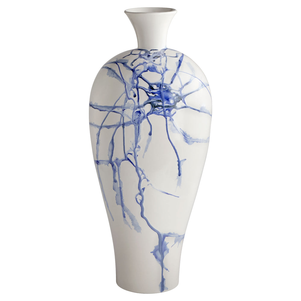 Neos Vase White | Cobalt blue | Black 11926 Cyan Design
