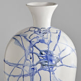 Neos Vase White | Cobalt blue | Black 11926 Cyan Design