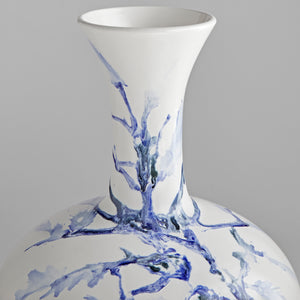 Neos Vase White | Cobalt blue | Black 11927 Cyan Design