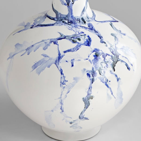 Neos Vase White | Cobalt blue | Black 11927 Cyan Design