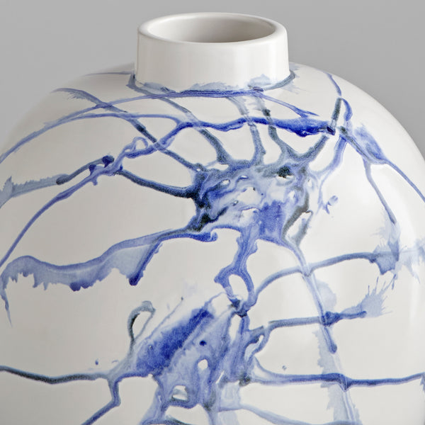 Neos Vase White | Cobalt blue | Black 11928 Cyan Design