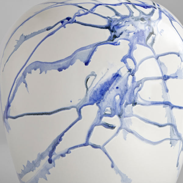 Neos Vase White | Cobalt blue | Black 11928 Cyan Design