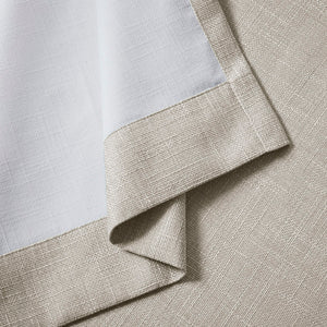 JLA Home SunSmart - Printed Heathered Blackout Panel with Silver Grommets — Textured Slub Fabric, Energy‑Saving Privacy SS40-0109