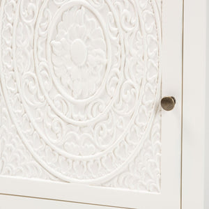 Baxton Studio Baxton Studio Classic White Wood End Table with Drawer & Shelf - Elegant Storage for Any Room JY20B083-White-ET