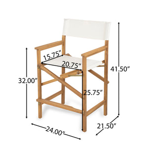 English Elm Christopher Knight Home® - Outdoor Rope Woven Acacia Dining Chair Set with Breathable Backrest and Durable Weather‑Resistant Wood Light Teak 44.25 L x 24.5 W x 10.5 H N776P247429L