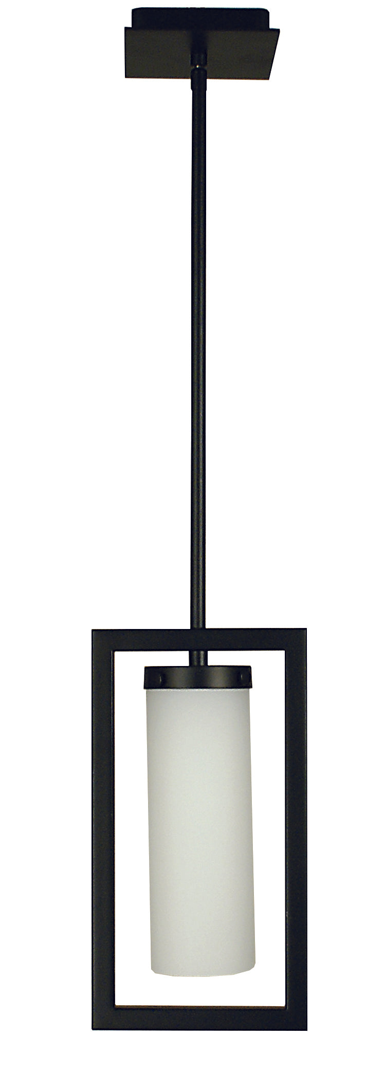 Framburg 1-light Elegant Theorem Pendant Light Fixture For Contemporary And Casual Home Decor, Usa-made Matte Black Metal 1196 Mblack