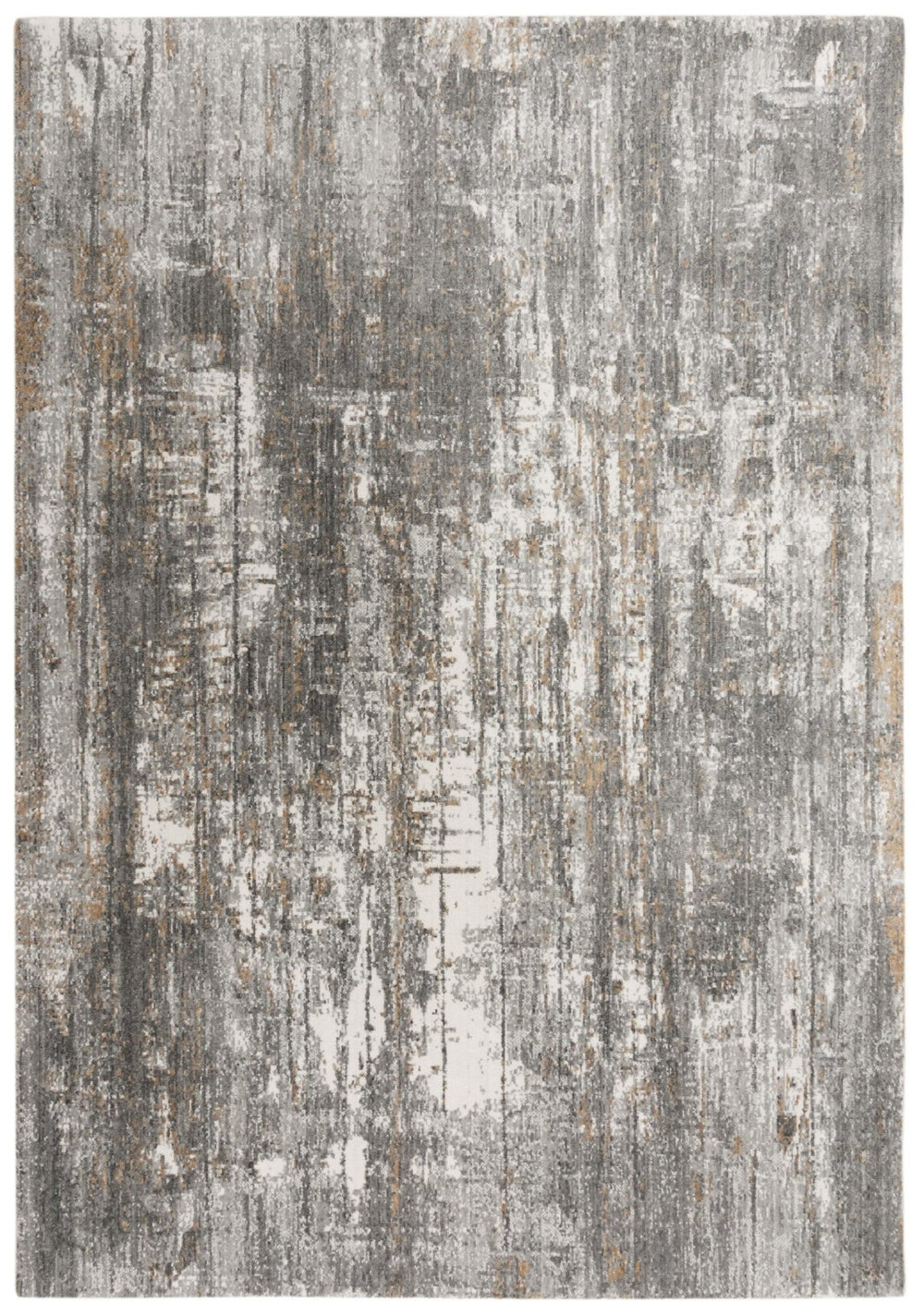 Alora Decor Antonela Gray Runner Rug - 2'6"X8' Hand-Sheared, 100% Recycled Polyester, Abstract Gray-Ivory Design Durable Care-Friendly Elegance 11911974033372608