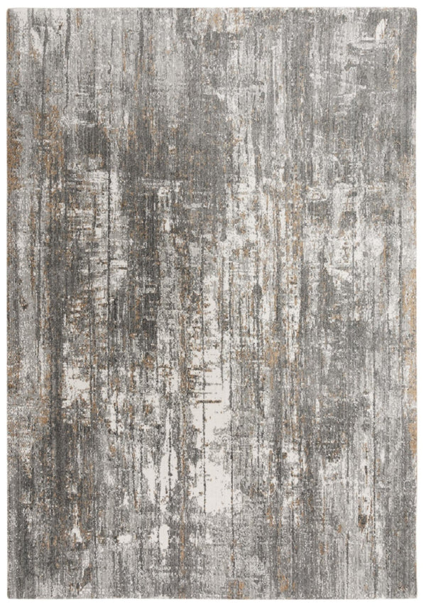 Alora Decor Antonela Gray Runner Rug - 2'6"X8' Hand-Sheared, 100% Recycled Polyester, Abstract Gray-Ivory Design Durable Care-Friendly Elegance 11911974033372608