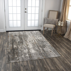 Alora Decor Antonela Eco-Friendly Gray Abstract Rug With Hand-Sheared Pile And Soft Hand-Washed Finish For Style And Durability 5'2" x 7'9" 11911974033375279