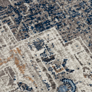 Alora Decor Antonela Eco-Friendly Gray & Ivory Abstract Area Rug — Soft Hand-Sheared Recycled Polyester Luxury 9' x 12' 119119742DR000912