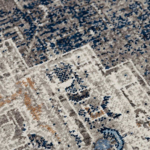 Alora Decor Antonela Eco-Friendly Gray & Ivory Abstract Area Rug — Soft Hand-Sheared Recycled Polyester Luxury 9' x 12' 119119742DR000912