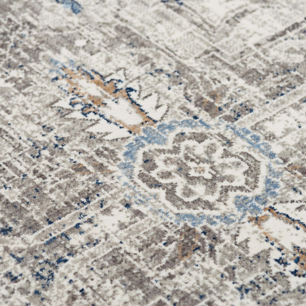 Alora Decor Antonela Eco-Friendly Gray & Ivory Abstract Area Rug — Soft Hand-Sheared Recycled Polyester Luxury 9' x 12' 119119742DR000912