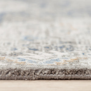 Alora Decor Antonela Eco-Friendly Gray & Ivory Abstract Area Rug — Soft Hand-Sheared Recycled Polyester Luxury 9' x 12' 119119742DR000912
