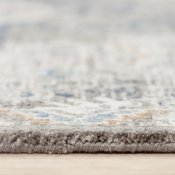 Alora Decor Antonela Eco-Friendly Gray & Ivory Abstract Area Rug — Soft Hand-Sheared Recycled Polyester Luxury 9' x 12' 119119742DR000912
