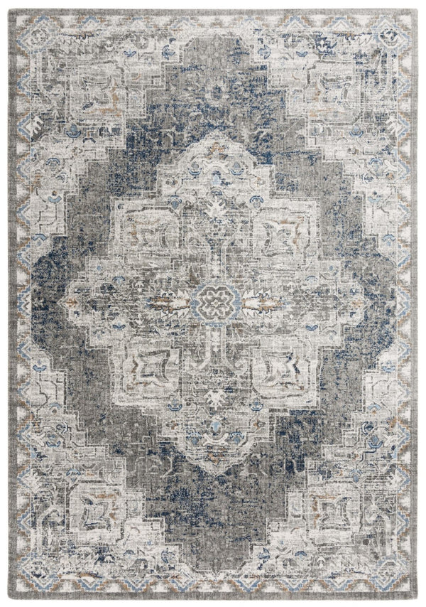 Alora Decor Antonela Eco-Friendly Gray & Ivory Abstract Area Rug — Soft Hand-Sheared Recycled Polyester Luxury 9' x 12' 119119742DR000912