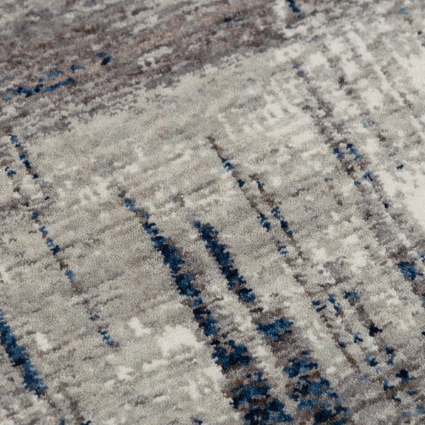 Alora Decor Antonela Gray Runner Rug — 100% Recycled Polyester, Modern Abstract Design, Durable Soft Low-Pile Runner (2'6" X 8') 11911974633092608
