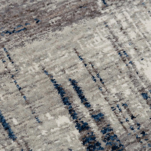 Alora Decor Antonela Gray Rectangle Rug With Abstract Modern Palette, Eco-Friendly Recycled Polyester, Durable Elegance 8' x 10' 11911974633090810