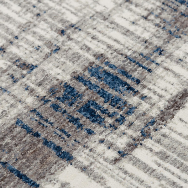 Alora Decor Antonela Gray Rectangle Rug With Abstract Modern Palette, Eco-Friendly Recycled Polyester, Durable Elegance 8' x 10' 11911974633090810