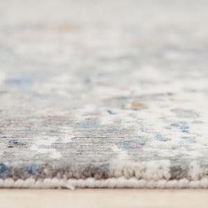 Alora Decor Antonela Gray Abstract Area Rug In Gray & Blue — Durable 100% Recycled Polyester, Soft Hand-Finished Look 8' x 10' 11911974704540810