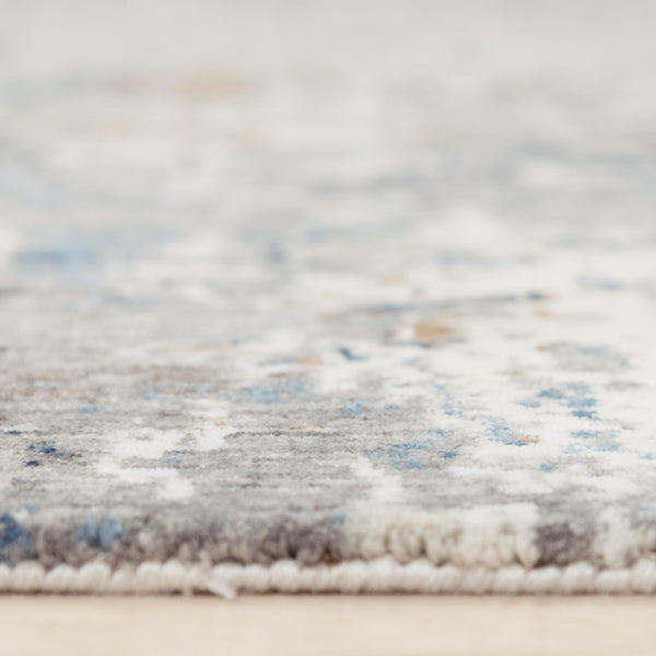 Alora Decor Antonela Gray Abstract Area Rug In Gray & Blue — Durable 100% Recycled Polyester, Soft Hand-Finished Look 8' x 10' 11911974704540810