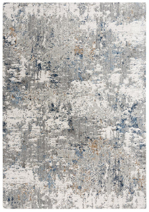 Alora Decor Antonela Gray Abstract Area Rug In Gray & Blue — Durable 100% Recycled Polyester, Soft Hand-Finished Look 8' x 10' 11911974704540810