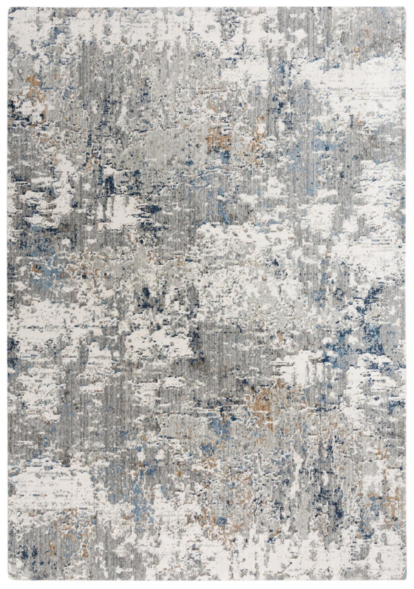 Alora Decor Antonela Gray Abstract Area Rug In Gray & Blue — Durable 100% Recycled Polyester, Soft Hand-Finished Look 8' x 10' 11911974704540810