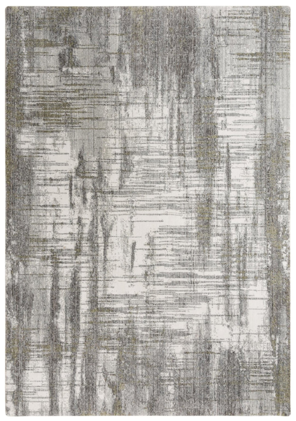 Alora Decor Antonela Runner Rug 2'6"X8' Modern-Transitional Abstract In Beige Ivory Blue, 100% Recycled Polyester Soft Finish 11911974800332608
