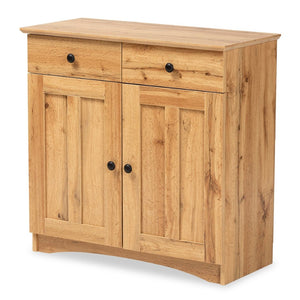 Baxton Studio Baxton Studio Lauren Modern Oak Brown Buffet Cabinet - Elegant Storage Solution for Kitchen & Dining DR 883400-Wotan Oak