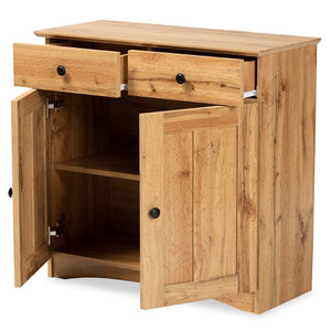 Baxton Studio Baxton Studio Lauren Modern Oak Brown Buffet Cabinet - Elegant Storage Solution for Kitchen & Dining DR 883400-Wotan Oak