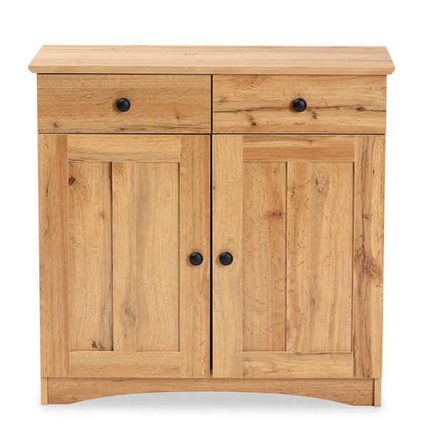 Baxton Studio Baxton Studio Lauren Modern Oak Brown Buffet Cabinet - Elegant Storage Solution for Kitchen & Dining DR 883400-Wotan Oak