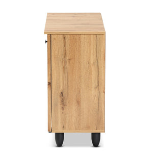 Baxton Studio Baxton Studio Winda Modern Oak Brown Shoe Cabinet - Stylish Storage Solution for Tidy Entryways 2-door SC864572 B-Wotan Oak