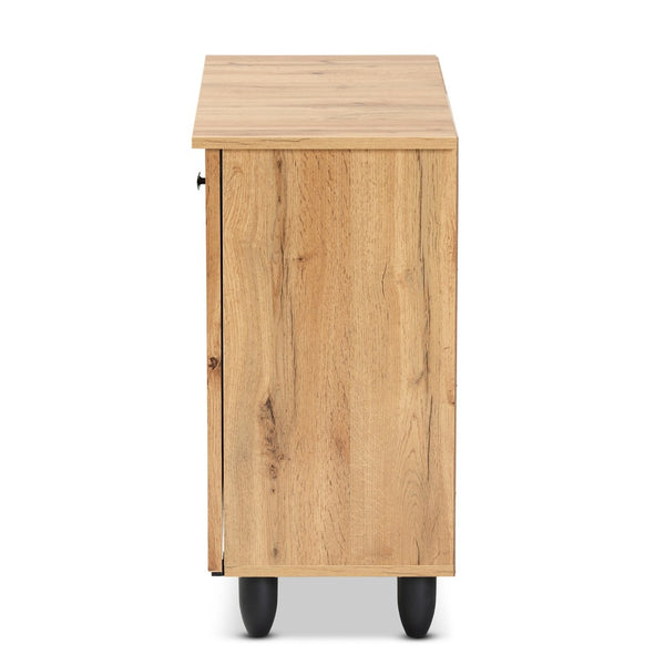 Baxton Studio Baxton Studio Winda Modern Oak Brown Shoe Cabinet - Stylish Storage Solution for Tidy Entryways 2-door SC864572 B-Wotan Oak
