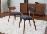 IDEAZ Dining Chairs (Set of 2) Walnut 1199UFD