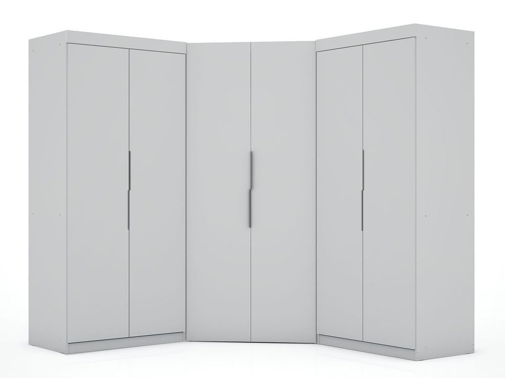 Manhattan Comfort Mulberry Contemporary - Modern Wardrobe/ Armoire/ Closet White 119GMC1