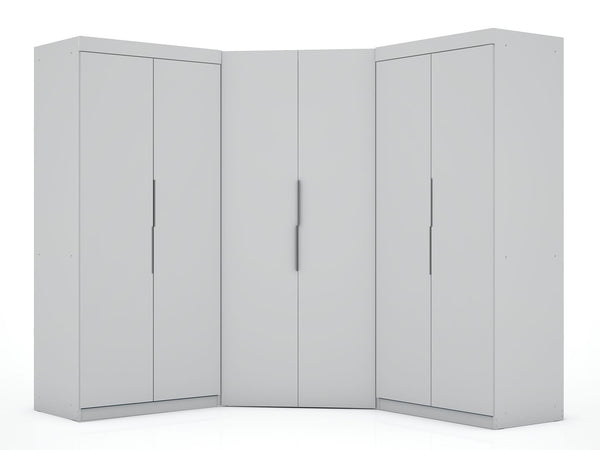 Manhattan Comfort Mulberry Contemporary - Modern Wardrobe/ Armoire/ Closet White 119GMC1