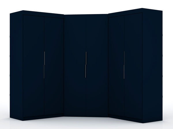 Manhattan Comfort Mulberry Contemporary - Modern Wardrobe/ Armoire/ Closet Tatiana Midnight Blue 119GMC4