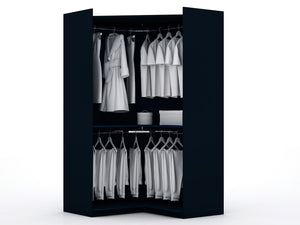 Manhattan Comfort Mulberry Contemporary - Modern Wardrobe/ Armoire/ Closet Tatiana Midnight Blue 119GMC4