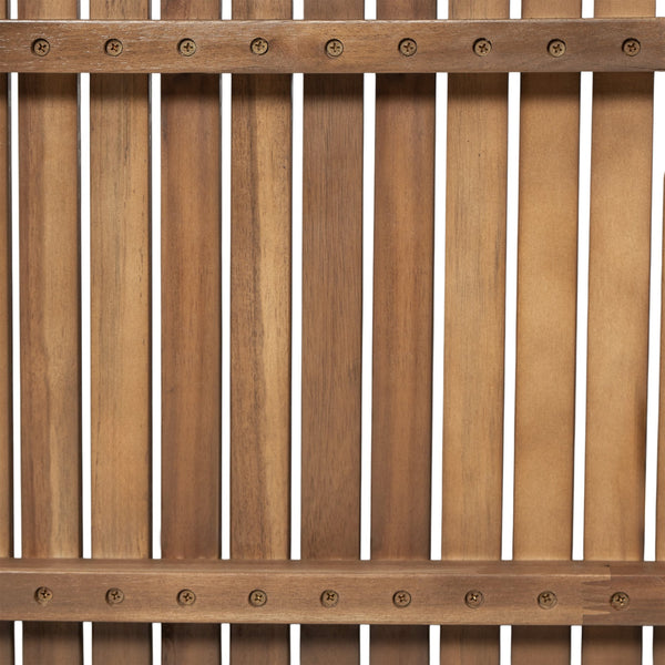 English Elm Christopher Knight Home® - 69" Acacia Wood Outdoor Dining Table with Slatted Top for Easy Drainage, Durable 300 lb Capacity, Stylish Patio Entertaining Brown N779P234500B