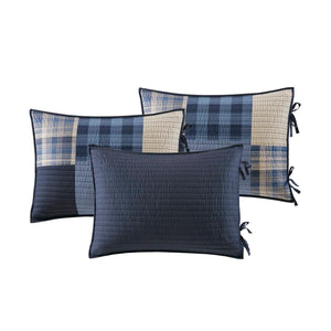 English Elm 5-piece Cotton Daybed Cover Set with Printed Coverlet Three Shams and Tailored Bedskirt B035P463259