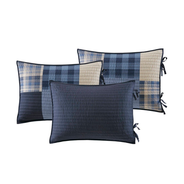 English Elm 5-piece Cotton Daybed Cover Set with Printed Coverlet Three Shams and Tailored Bedskirt B035P463259