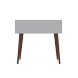 Manhattan Comfort Hampton Mid-Century Modern Desk White 11PMC1