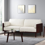 Christopher Knight Home® - Noble House - Sofia Mid-Century Modern Upholstered 3 Seater Sofa