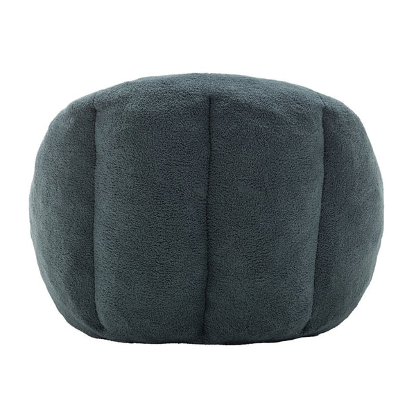 English Elm Bean Bag Chair Oversized Faux Fur Memory Foam Lounge Seat for Dorm or Living Room Green W2200P302140