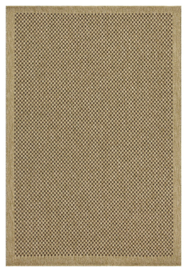 English Elm Earth Jute/Mocha Indoor/Outdoor Area Rug 7'10"X10'3" - Durable, Stylish, Kid & Pet-Friendly Solution B186P198823