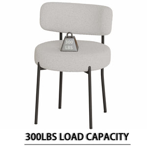 English Elm 63" Modern-Medieval Cream Mdf Dining Table Set With 4 Cushioned Chairs - Stylish & Versatile Design W2189S00707